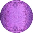 thumbnail image 1 of Ahgly Company Indoor Round Oriental Purple Industrial Area Rugs, 7' Round, 1 of 4