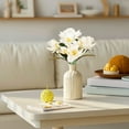 thumbnail image 2 of Artificial Magnolia Flowers, 3pcs Silk Magnolia Flower Real Touch Branches for Home Decor, 2 of 4