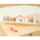 thumbnail image 1 of Balancín de madera, juguete de equilibrio, juguete para exteriores, antiestrés, coordinación de manos, diseño plegable, base de madera, estructura de 2 niveles, para patio., 1 of 9