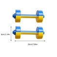 thumbnail image 2 of Plastic Children Barbells for Kids with Ergonomic Design and Assorted Colors 3 Pairs, 2 of 8
