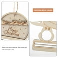 thumbnail image 3 of TEHAUX 6-Piece Wooden Christmas Decorations Set Multi-Functional Money Hanger for Closet Holiday Home and Party Decor, 3 of 8
