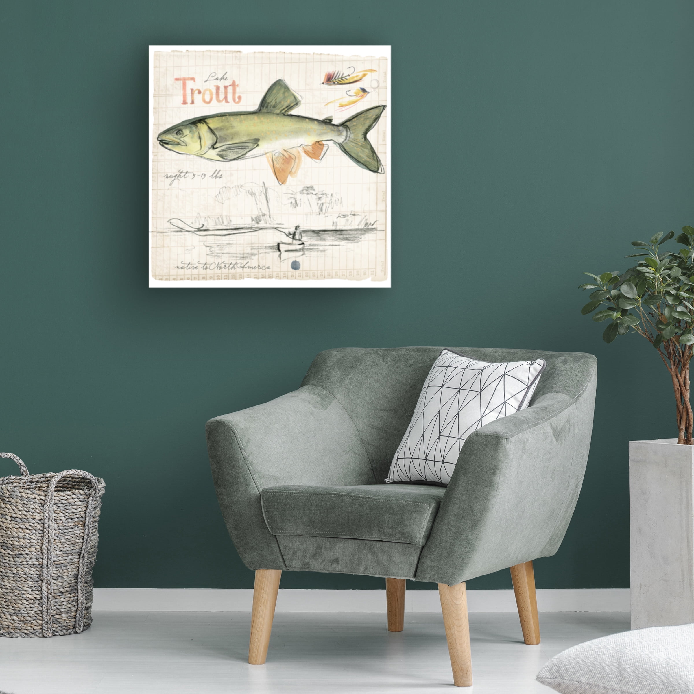 Jennifer Paxton Parker 'Trout Journal III' Canvas Art