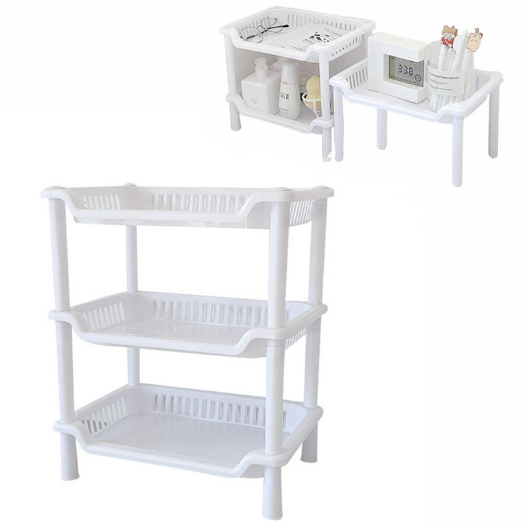 3 Tier Shower Caddy Organizer Shelf Corner, Plastic Shower Rack Stands for  Inside Bathroom, Bathtub, Shower Pan, White 