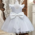 thumbnail image 5 of Girls Dresses,Party Dress Elegant Puffy Sleeves Tutu Formal Attire Girls Performance Gown for Celebrations Special Occasions Stage Shows and Festive Events,Holiday Dress,White,7-8 Years, 5 of 6
