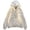 A-White867, variant on Women's Waffle Textured Zip Up Hooded Jacket Mini Heart Graphic Outdoor Jog Hooded Cardigan
