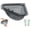 Clear Gray, variant on Mag-netic Corner Sink Strainer with Twist-Open Bottom, Pet Kitchen Triangular Drain Rack Sink Basket for Food Scraps, Sponge Storage and Fast Drainage