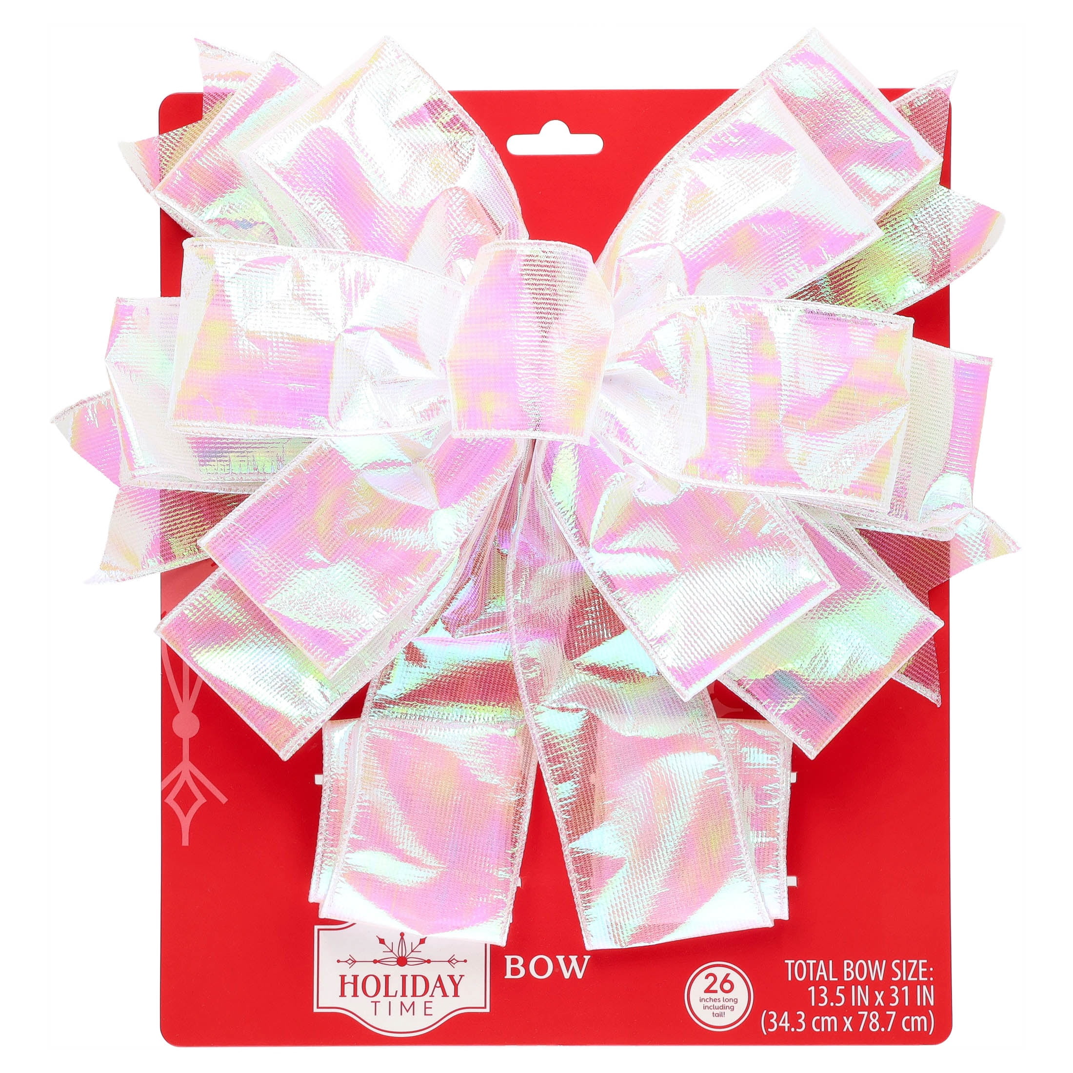 Iridescent Decorative Christmas Bow, 31", by Holiday Time