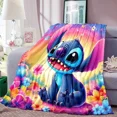 thumbnail image 1 of Cartoon Cute Stich Blanket, 3D Printing Lilo & Strong Soft and Comfortable Children's Nap Sleeping Blanket, Bedding, 1 of 5