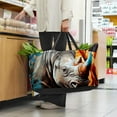thumbnail image 6 of Rhinoceros Large Capacity Reusable Foldable Oxford Cloth Grocery Bags: Multifunctional Storage and Easter Basket, 6 of 7