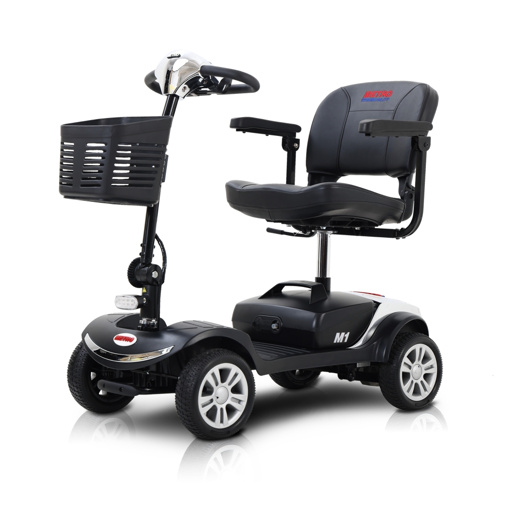 Folding Electric Powered Mobility Scooters for Seniors Adults, 4 Wheel Compact Mobile Scooter