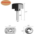 thumbnail image 2 of Kit universal de tornillos y tuercas de liberación rápida para techo rígido compatible con Jeep Wrangler YJ TJ JK JKU Sports Sahara Freedom Rubicon X y Unlimited X de 2 puertas y 4 puertas 1995-2018, 2 of 5
