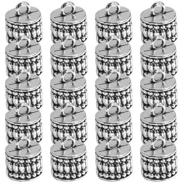 Kit de fabricación de pulseras de cuentas de 20 piezas, cuentas sueltas de Metal, fabricación de collares, cuentas
