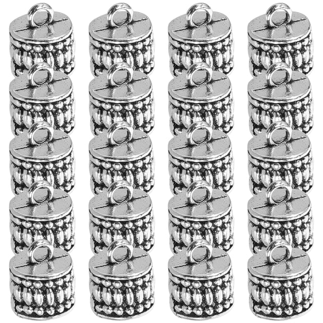 Kit para hacer pulseras de cuentas de 20 piezas, cuentas sueltas de metal, para hacer collares.