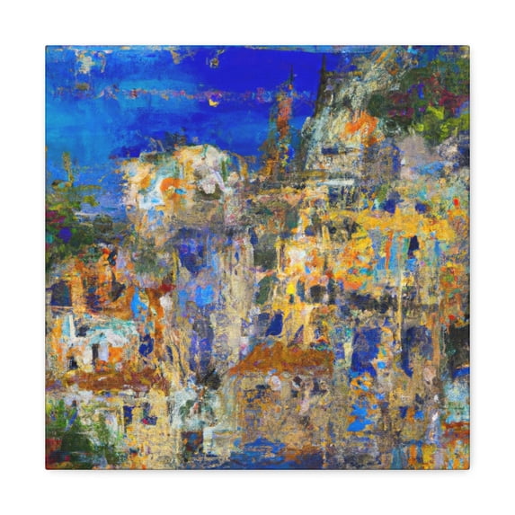 Mediterranean Splendor Ablaze - Canvas
