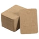 thumbnail image 1 of Tarjetas de exhibición de aretes Uxcell, paquete de 100, etiquetas en blanco para aretes, estilo rectangular de cartón 4, marrón, 1 of 5
