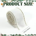 thumbnail image 4 of Wired Ribbon, Christmas Tree Decor Ribbon,Gift Wrapping Ribbon, Craft Bows Xmas Holiday Decorations, Long Wired Edge Ribbon for Festive Crafts Christmas Bows Wreath Decorations, 1.8", 4 of 9