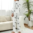 thumbnail image 3 of Top-kevin Nutcracker Soldier Gift Women's Long-Sleeve Shirt And Full-Length Bottom Pajama Set, 3 of 6