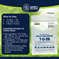 thumbnail image 6 of Supply Solutions 7-0-26 Organic Fertilizer - 7% Nitrogen 26% Potash - Derived from Soy Protein Hydrolysate and Sulfate of Potash - Fertilizer for Vegetable Garden and Tomato Plants (1 Pound), 6 of 9