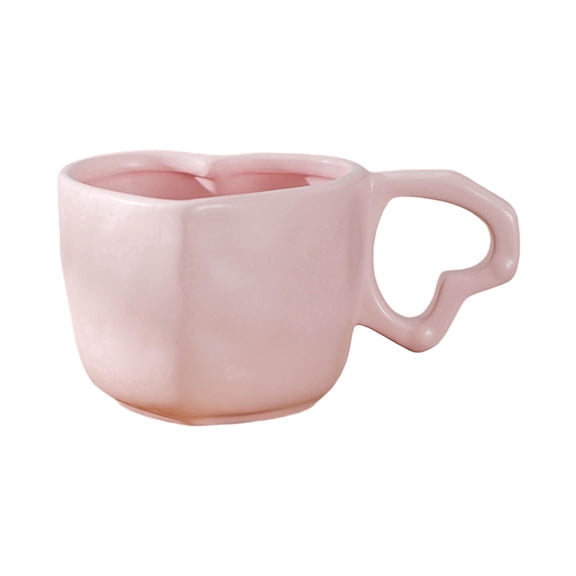 Valentine's Day Ceramic Coffee Cup With Handle Valentine's Day Cup Red Heart Shaped Coffee Cup For Valentine's Day Wedding Party Centerpiece And Mug Set Cups Set Glass Food Storage Containers with