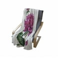 thumbnail image 4 of Flower Soft Flannel Fleece Blanket, Watercolor Peonies and Dragonflies Blossoming Spring with Romantic Feminine Bouquet, Cozy Plush for Indoor and Outdoor Use, 70" x 90", Multicolor, by Ambesonne, 4 of 6