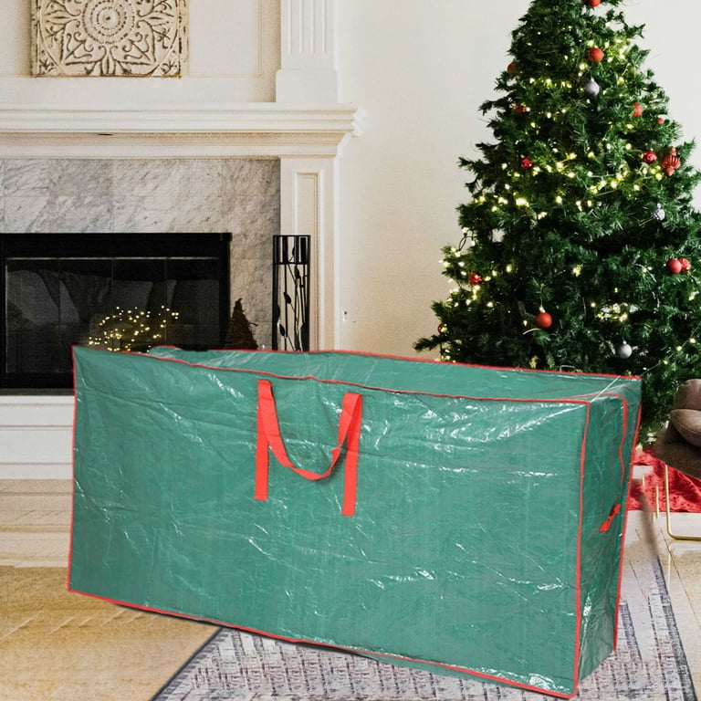 Upright Christmas Tree Storage Bag - Heavy Duty Oxford Cloth Bag For Trees Up To 7.5 Ft