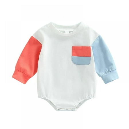 

Bullpiano 0-18M Clothes Baby Girl Boy Hoodie Romper Long Sleeve Sweatshirt Onesie Outfits