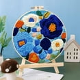 thumbnail image 2 of Punch Needle Kits Flower Roses DIY Embroidery Starter Set with Hoop Easy for Beginners Stress Relief Handmade Craft Hobby and Home Decor 20x20cm-5, 2 of 8