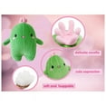 thumbnail image 2 of Cuddly Cactus Stuffed Plant Animal with Smile Face and Pink Antenna Soft Cacti Plush Toy Pillow,M, 2 of 6