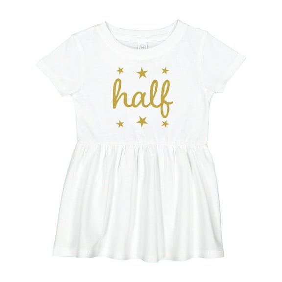 Inktastic Half Birthday 1/2 Photo Girls Baby Dress