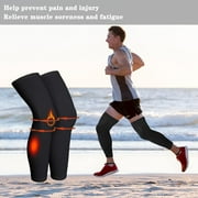 Compression Leg Sleeve Full Length Leg Sleeves Sports Cycling Leg Sleeves for Men Women, Running, Basketball