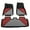 Black & Gray & Red, variant on Ikon Motorsports Heavy Duty 3D Floor Mats Compatible With 2020-2024 Tesla Model Y, Black& Gray& White TPE Injection Carpets Liner Front Rear Row All Weather Protector 3PCS