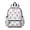 Unicorn and Flower White Pattern, variant on Unicorn and Flower Blue Pattern Cute School Backpack with Padded Back and Adjustable Shoulder Straps 13.4"x11"x4.7"