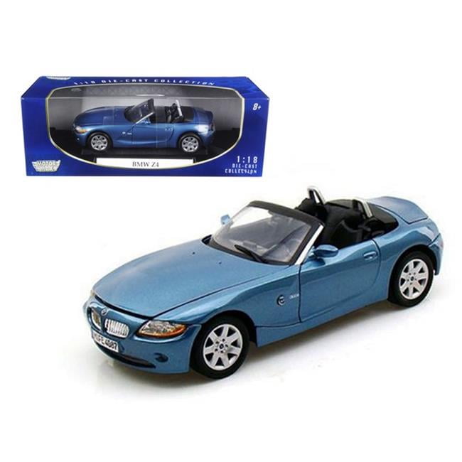 Motormax 73144bl BMW Z4 Convertible Blue 118 Diecast Model Car