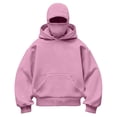 thumbnail image 6 of Coerni Boys Hoodie Pullover Hooded Sweatshirt Solid Color Running Tops Teen Loose Causal Outerwear Balaclava Warm Fashion Sweatshirt, 6 of 8