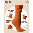 thumbnail image 7 of SOCKS'NBULK 6 Pairs Womens Scrunched Slouch Socks, Cotton Boot Socks Bulk Pack, 7 of 7