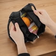 thumbnail image 5 of Unique Bargains Reusable Insulated Lunch Bag with Zip Closure Black 219 oz, 5 of 7