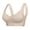 Beige, variant on Women's Seamless Wireless Bra Ribbed Texture No Underwire Seamless Full Coverage T-Shirt Pullover Sleep Bra Comfortable Everyday Support Bralette Beige L