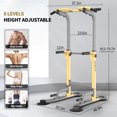 thumbnail image 4 of Pull Up Dip Station For Home Gym Strength Training Fitness Workout Station Chin-Ups Push-Ups Pull-Ups Dip-Ups 330LBS, 4 of 9
