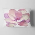 thumbnail image 2 of Designart Cute Light Pink Magnolia Flower - Flowers Throw Pillowwork - 12x20, 2 of 5