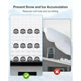 thumbnail image 3 of 25 Pack Snow Guards for Metal Roofs with Seal Gaskets and Screws, Heavy-Duty Snow Stops for Standing Seam Roofing, Crush Ice to Prevent Buildup, Black$$Garden & Patio, 3 of 6