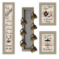 thumbnail image 1 of "Kitchen Collection V" Vignette 4 Pcs avec Porte-Gobelet 7-Peg par Millwork Engineering, Cadre Taupe, 1 of 1