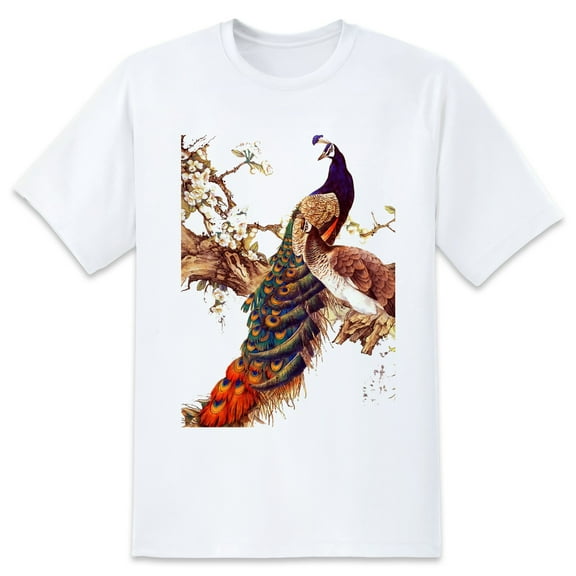 Men's Graphic TeeChina Peafowl Letter Print T-Shirts Round Neck Short Sleeves Sizes XS-5XL Summer Daily Casual Tops