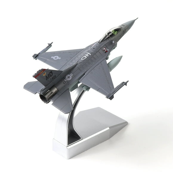 1:100 Scale F-16C Fighting Falcon DieCast Metal Fighter Jet Model - Perfect for