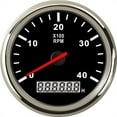 thumbnail image 1 of Tachymètre 85mm 3-8K RPM Tacho Mètre avec Écran LCD pour Voiture Bateau 12V/24V Rétroéclairage Rouge Jauge Marine, 1 of 7