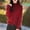 Brick Red, variant on Cardigan Sweaters for Women Long Sleeve Knit Crew Neck Button Down Light Sweaters for Women Open Front Dark Purple Layering Top Women Fall Clothes