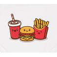 thumbnail image 3 of Inktastic Cute Fast Food Friends Burger Fries Soda Baby Bandana Bib, 3 of 4