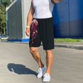thumbnail image 5 of Mens Pajama Shorts, Mesmerizing Pink Jellyfish Sleep Shorts Men Pajama Bottoms Lounge PJ Shorts with Pockets, 5 of 6