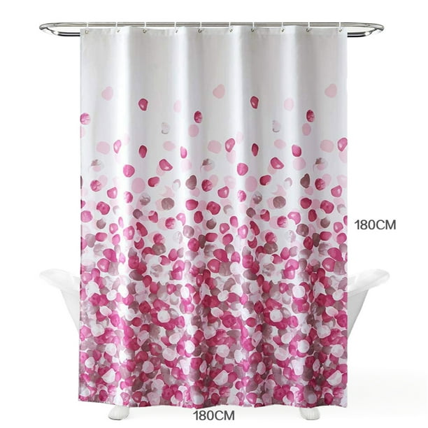 Home Shower Curtains Non Toxic Bathroom Window Toilet Waterproof Fl Polyester With Hooks Home Shower Curtains Non Toxic Bathroom
