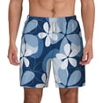 thumbnail image 3 of Uemuo Flower Pattern Mens Swim Trunks Quick Dry Board Shorts with Mesh Lining, Stretch Beach Shorts Quick Dry No-Chafing Board Shorts-3X-Large, 3 of 9