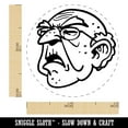 thumbnail image 2 of Old Grumpy Senior Grandfather Man Self-Inking Rubber Stamp Ink Stamper for Stamping Crafting Planners - 1/2 Inch Mini - UV Ink, 2 of 5